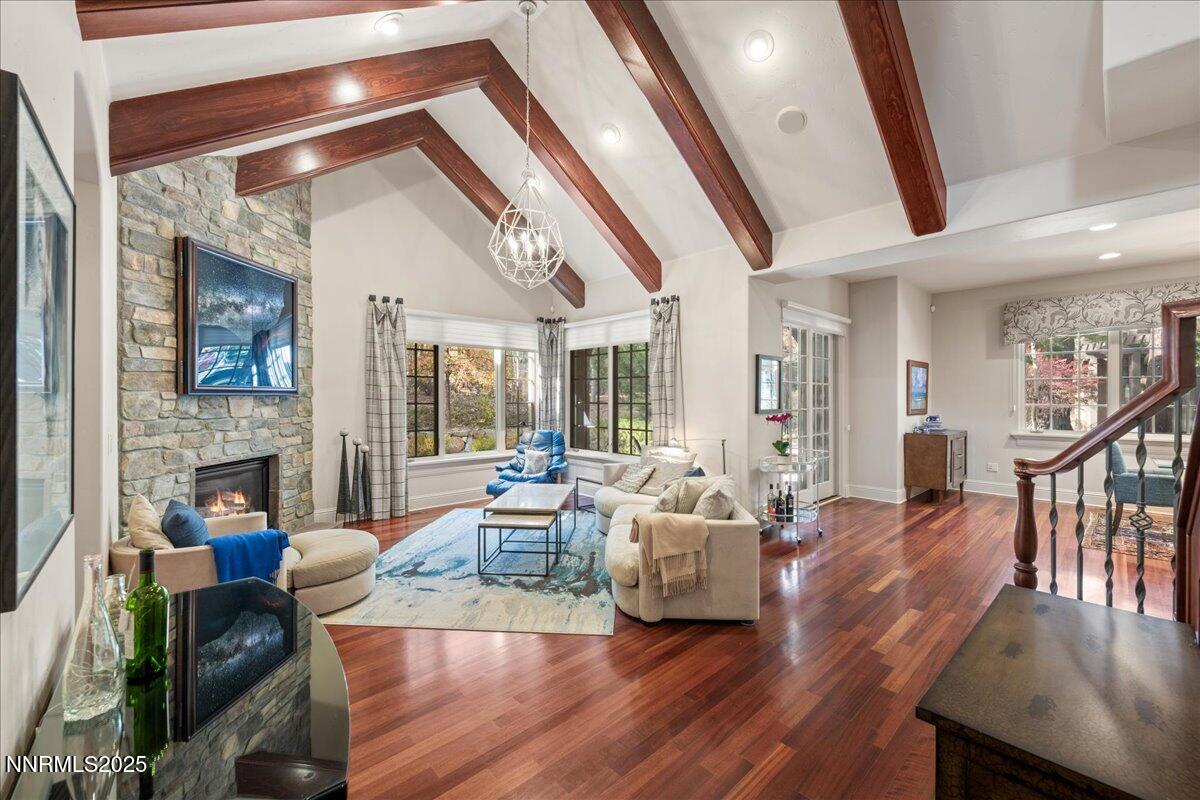 6355 Wetzel Court Reno, NV 89511 - Photo 6 of 38 a living room with furniture and a fireplace