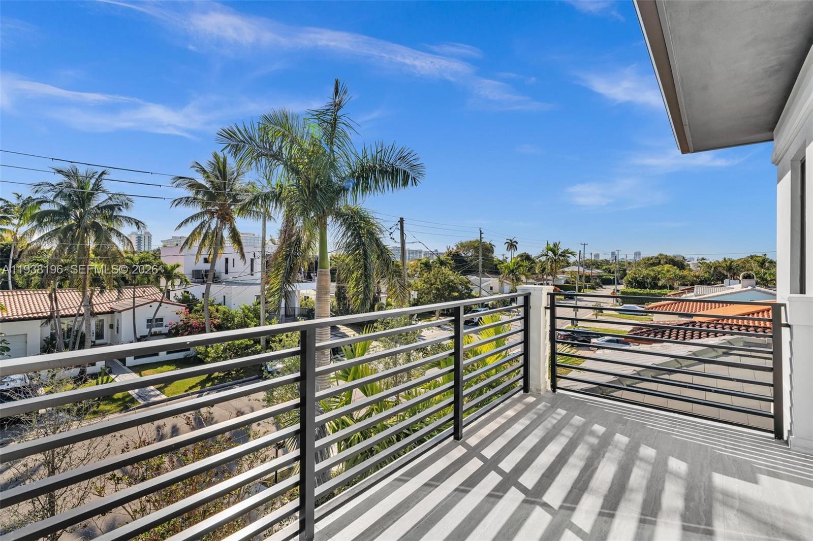 9264 Dickens Avenue Surfside, FL 33154 - Photo 33 of 46 a view of a balcony with lake view and ocean view