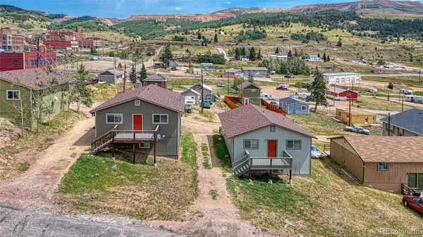 an aerial view of residential houses