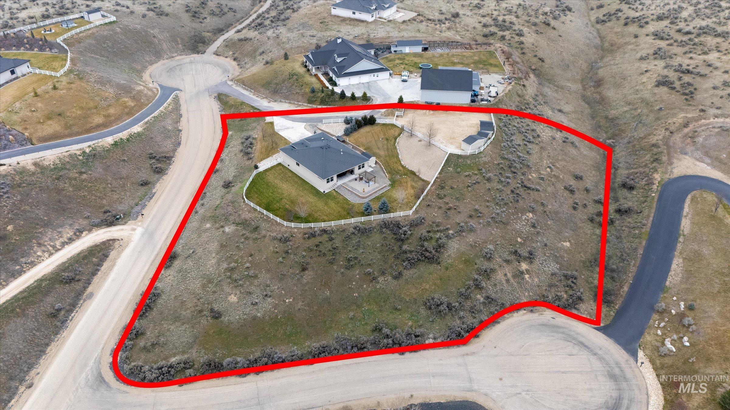 24813 Valley Run Place Star, ID 83669 - Photo 49 of 50 Map of property location with property parcel outlined