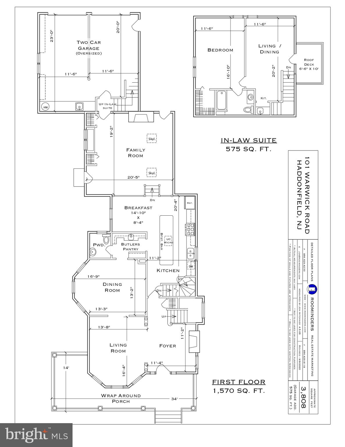 101 Warwick Road Haddonfield, NJ 08033 - Photo 2 of 55 Floor plans - 1st Floor and Suite