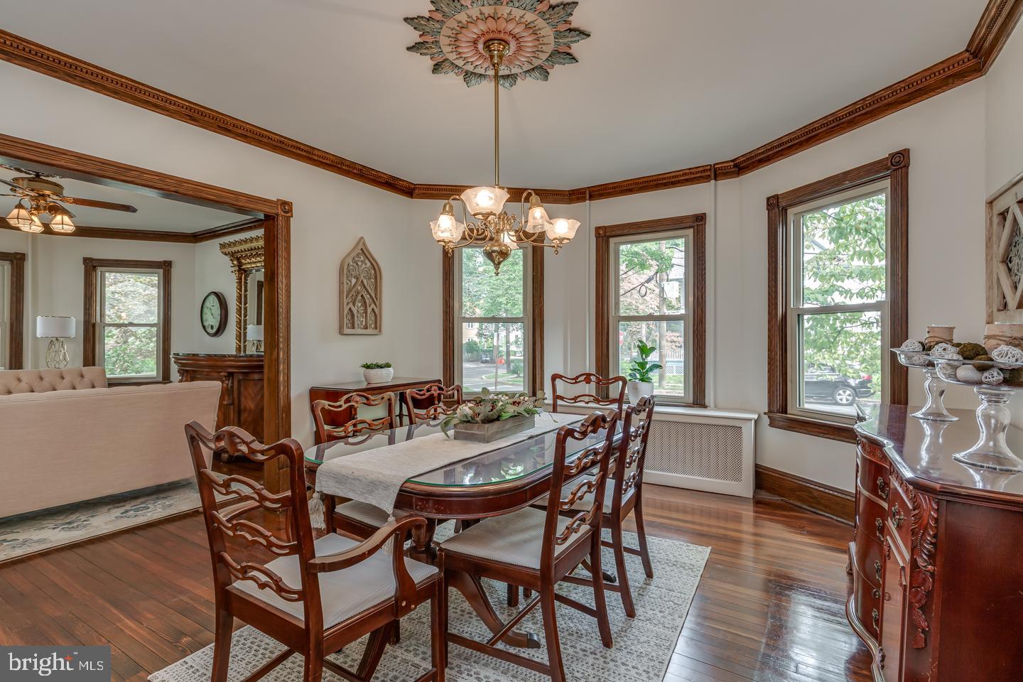 101 Warwick Road Haddonfield, NJ 08033 - Photo 13 of 55 Dining Room open to Living Room