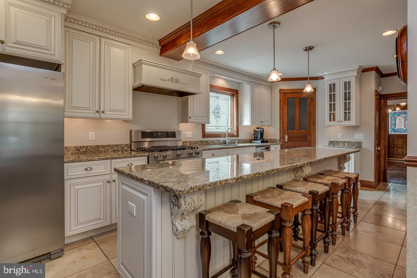 101 Warwick Road Haddonfield, NJ 08033 - Photo 17 of 55 Large center island with seating