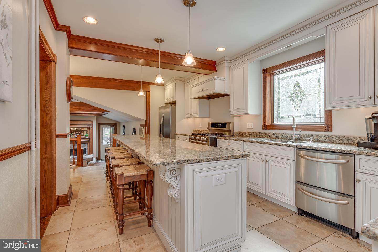 101 Warwick Road Haddonfield, NJ 08033 - Photo 20 of 55 Kitchen with custom cabinetry