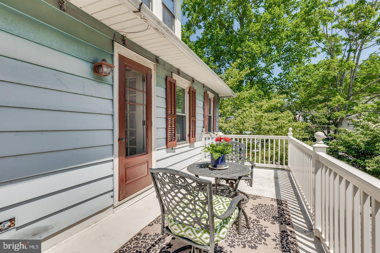 101 Warwick Road Haddonfield, NJ 08033 - Photo 35 of 55 Balcony off bedroom 3