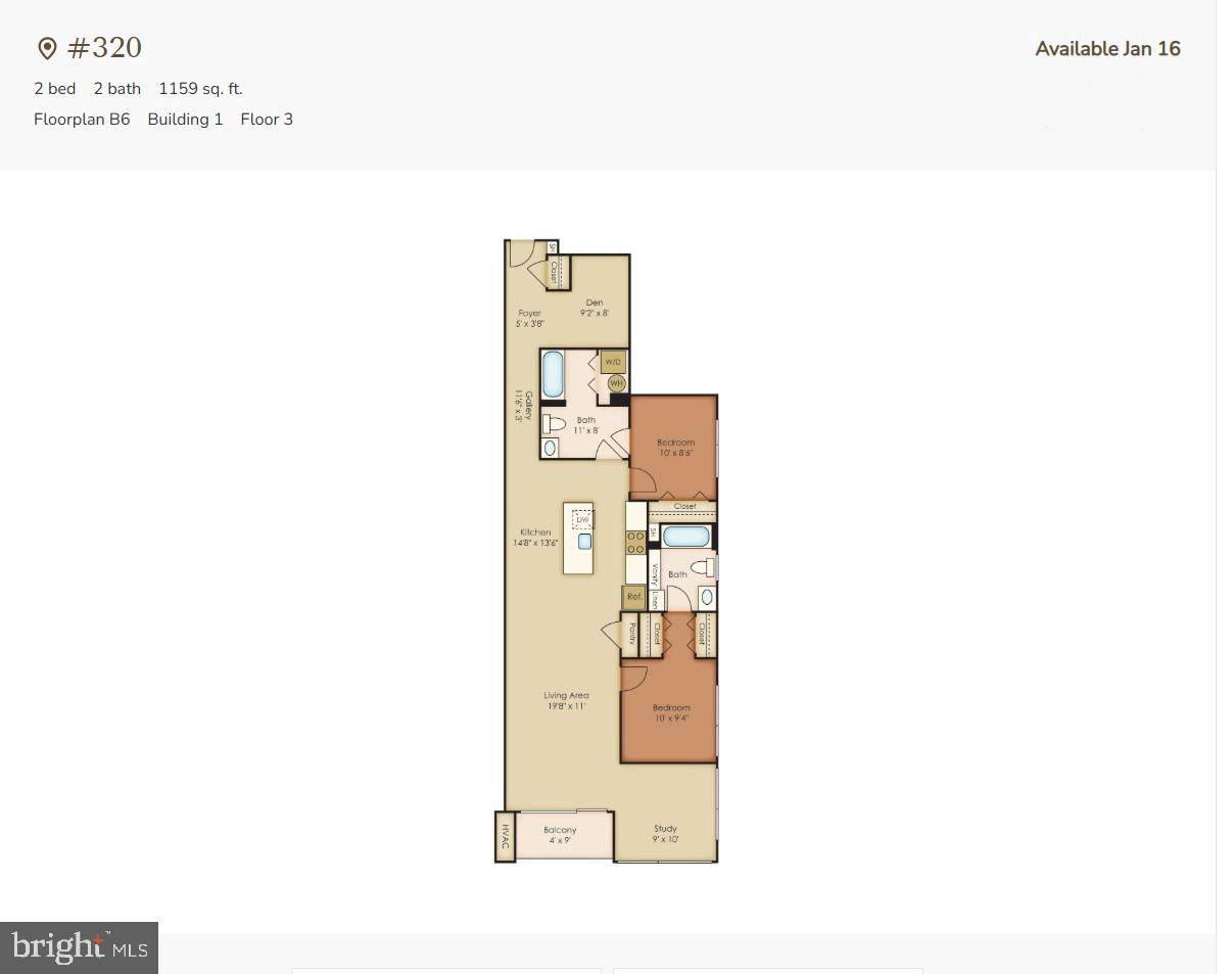 1901-39 Callowhill Street, Unit 320 Philadelphia, PA 19130 - Photo 2 of 17 a picture of a floor plan