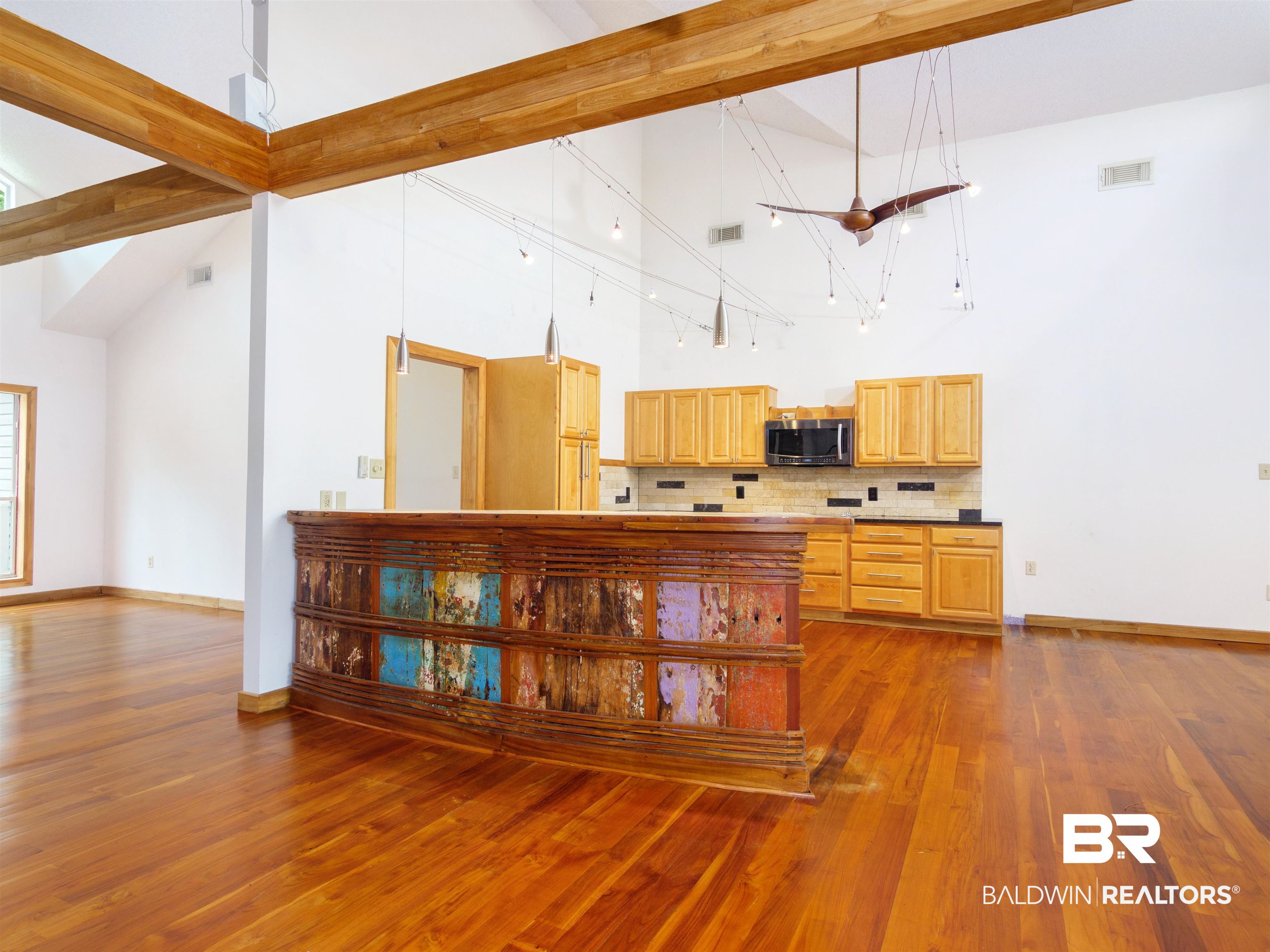 12831 Clay City Road Fairhope, AL 36532 - Photo 11 of 47 Kitchen is customized with a reclaimed peninsula