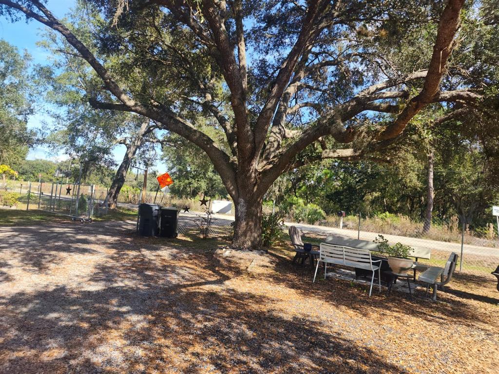 82 Silvio Road Lake Wales, FL 33898 - Photo 8 of 13 a view of a bench in a backyard