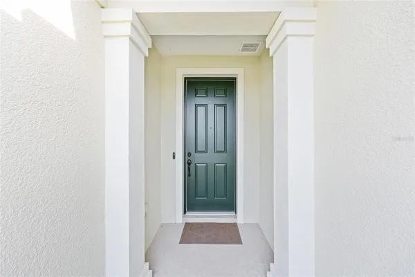a view of an entryway of a house