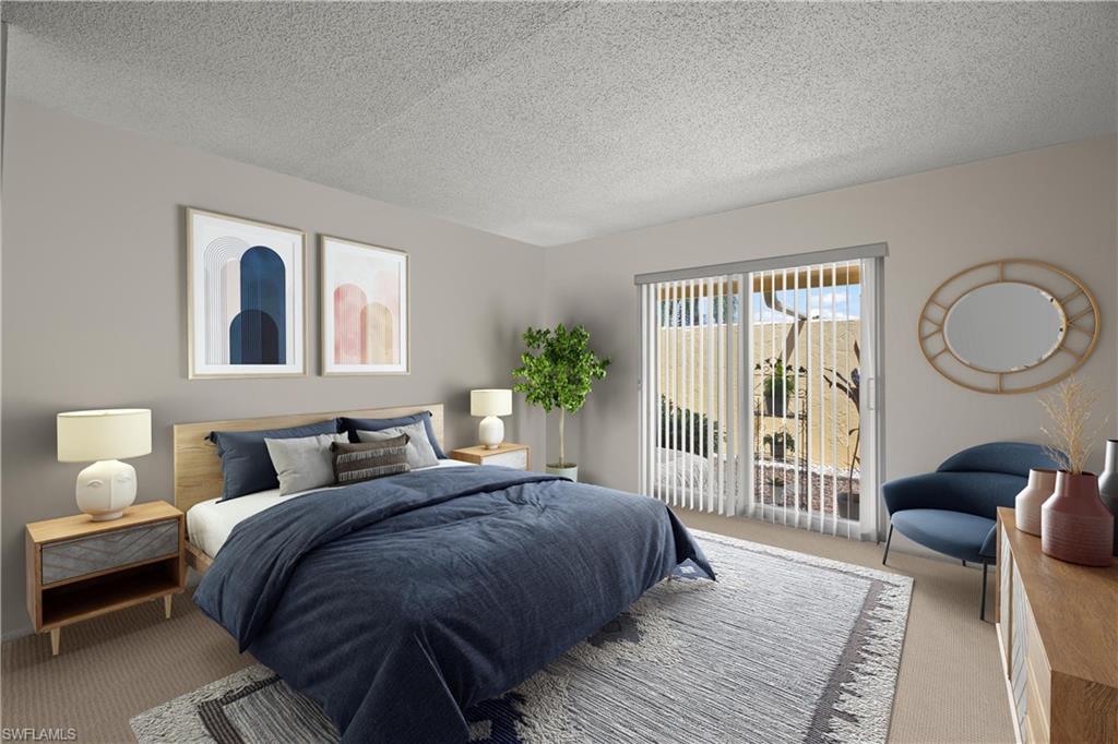 116 Harrison Road, Unit N3 Naples, FL 34112 - Photo 16 of 24 Virtually staged master bedtroom