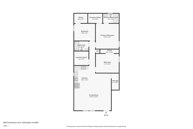 $1,399 | 1825 Montcalm Street, Indianapolis, IN 46202