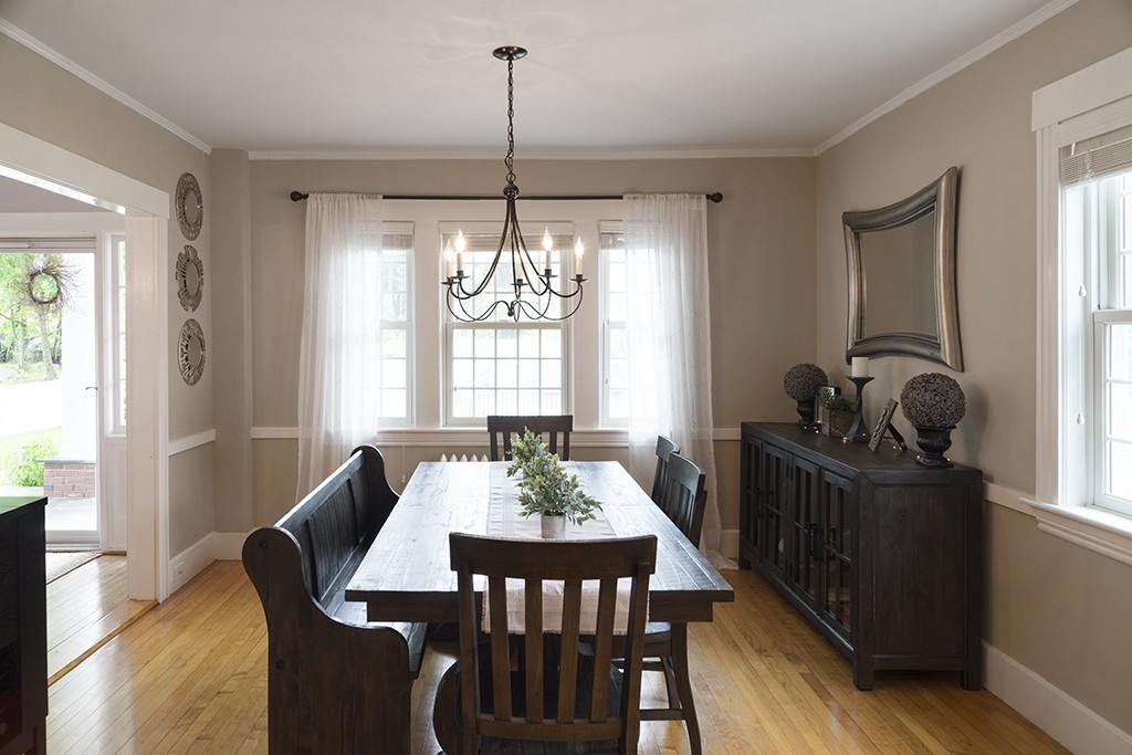 5 Hidden Road Andover, MA 01810 - Photo 13 of 30 a view of a dining room with furniture window and wooden floor