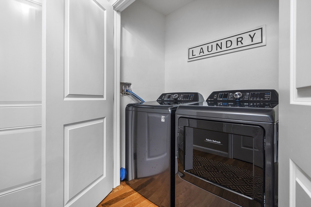 16 Farnum Street, Unit 16 Uxbridge, MA 01569 - Photo 15 of 34 a utility room with washer and dryer