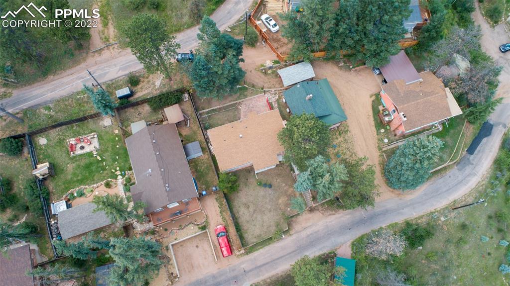 9955 Mesa Road Cascade, CO 80809 - Photo 7 of 30 an aerial view of residential house with outdoor space