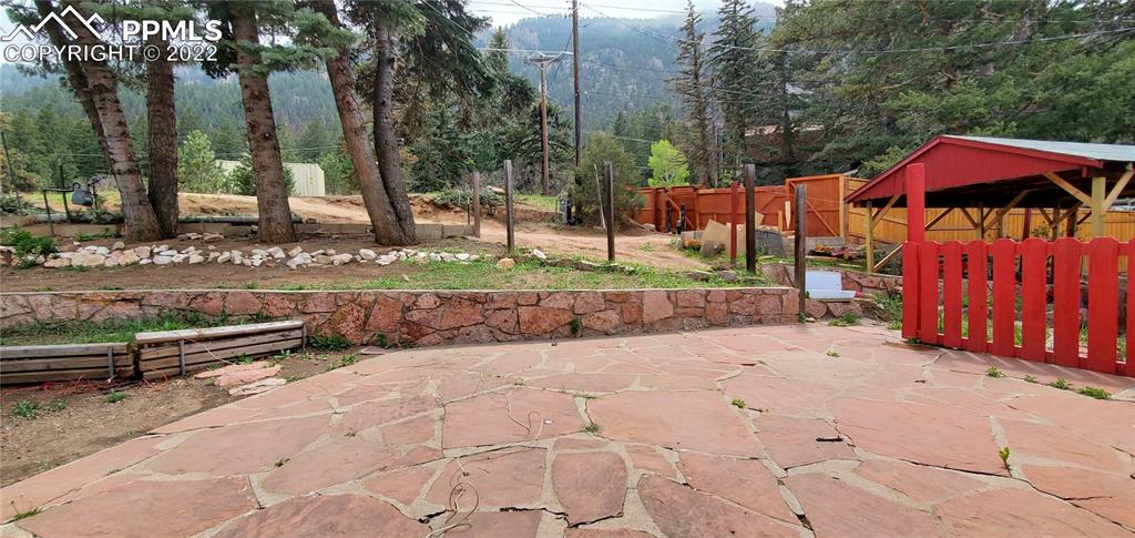 9955 Mesa Road Cascade, CO 80809 - Photo 10 of 30 a view of a yard with plants and trees