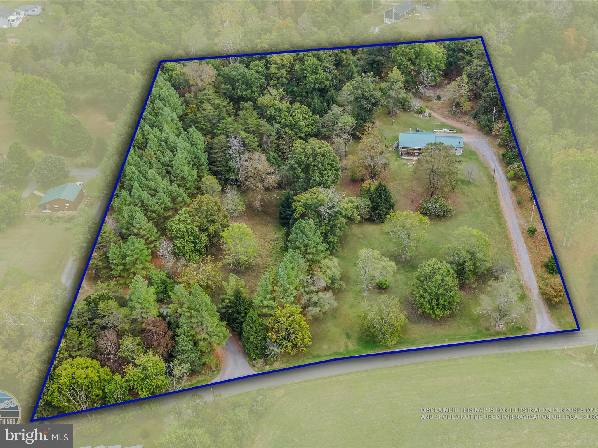 3939 Virginia Line Road Berkeley Springs, WV 25411 - Photo 39 of 51 Property Aerial