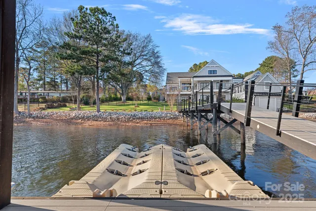 a view of a city and lake view