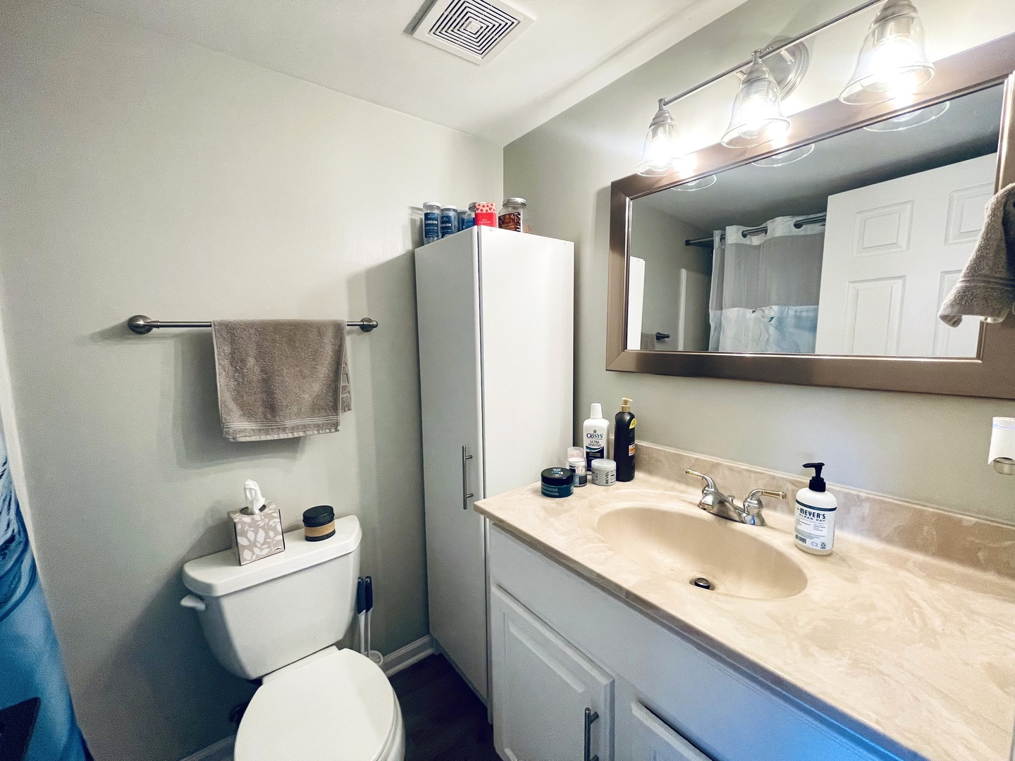 178 Stephanie Court, Unit A Bartlett, IL 60103 - Photo 8 of 12 a bathroom with a toilet sink and mirror