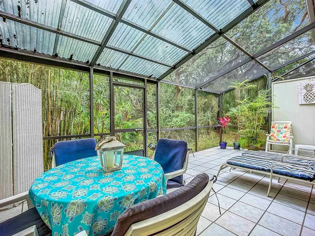 a outdoor living space with furniture