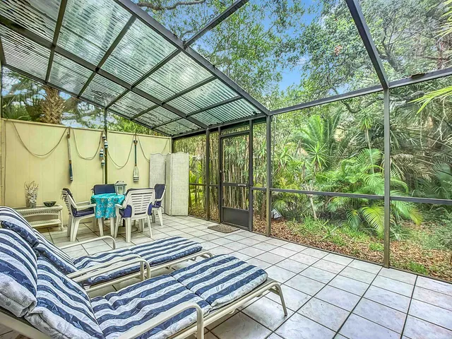 a view of a outdoor seating area