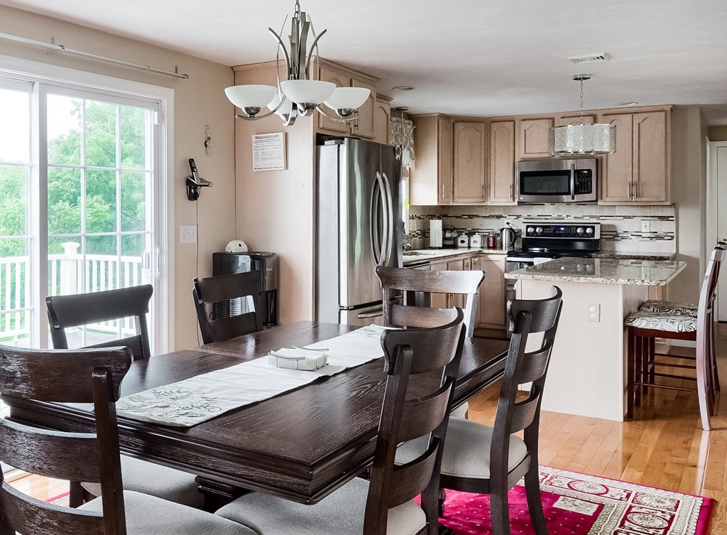 5 Jonathan Circle Rutland, MA 01543 - Photo 8 of 31 a view of a dining room with furniture window and outside view