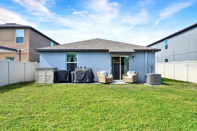 a house view with a garden space