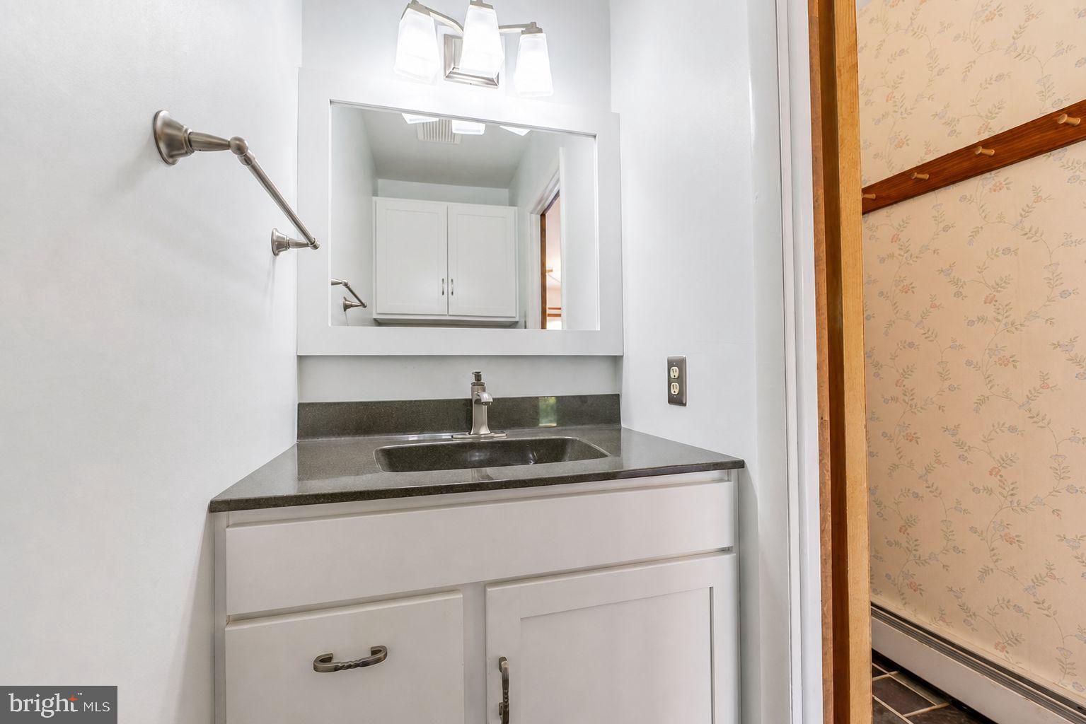 223 Trythall Road Elverson, PA 19520 - Photo 33 of 78 a bathroom with a sink and a mirror