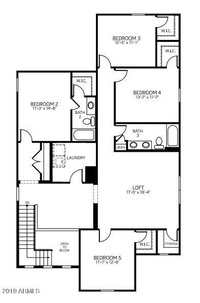 3255 West Carter Road Phoenix, AZ 85041 - Photo 58 of 58 Liberty Floorplan - Second Floor