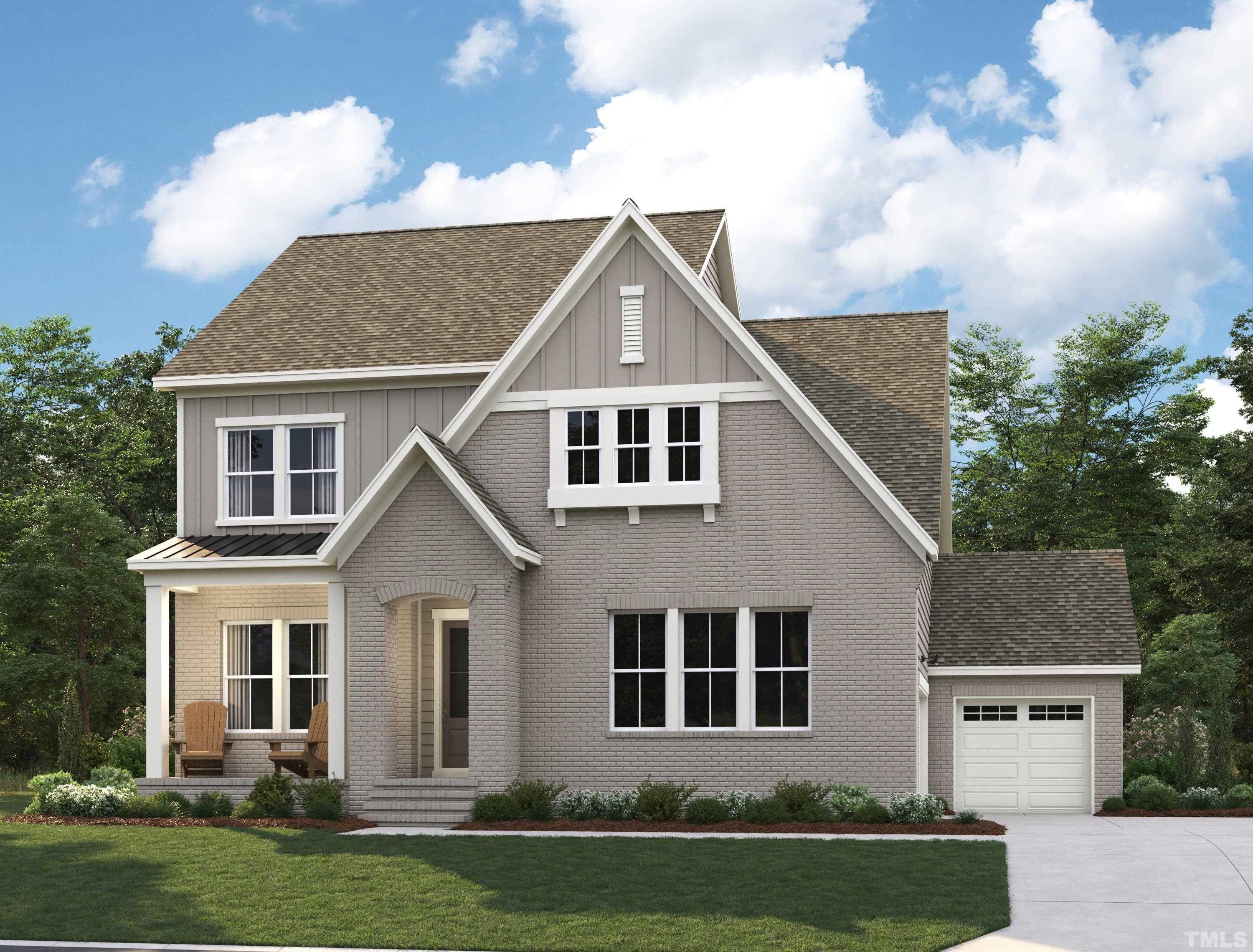 7629 Hasentree Way, Unit 519 Wake Forest, NC 27587 - Photo 47 of 76 a front view of a house with a yard