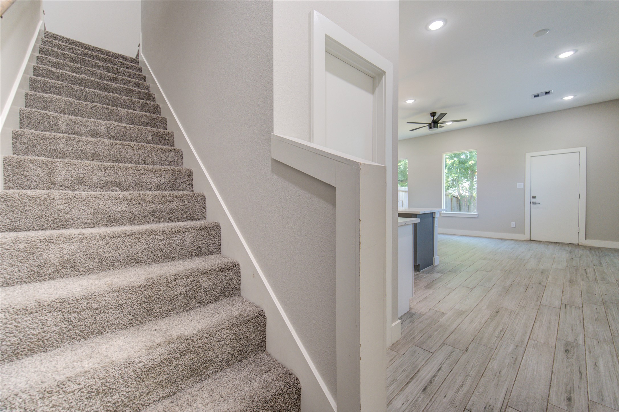 4536 Sunflower Street Houston, TX 77051 - Photo 12 of 27 a view of entryway and hall with wooden floor