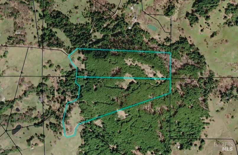 36955 Eureka Stagecoach Road Willits, CA 95490 - Photo 44 of 45 an aerial view of a houses with a yard