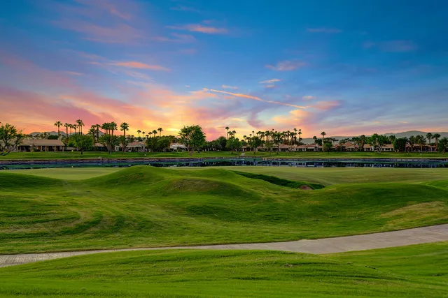 a view of a grassy field with trees
