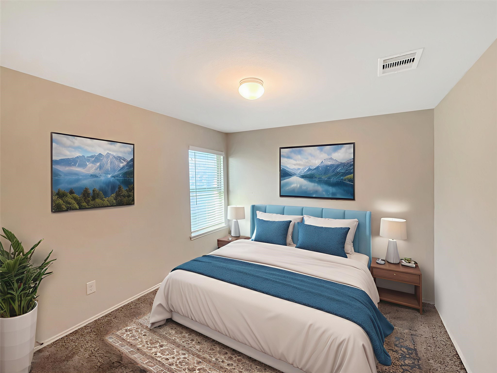 15443 Cipres Verde Street Channelview, TX 77530 - Photo 4 of 27 a bedroom with a bed and a painting on the wall