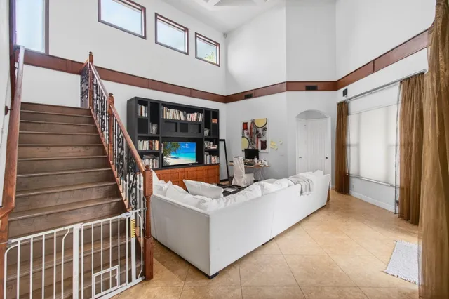 a view of a golf course with a park