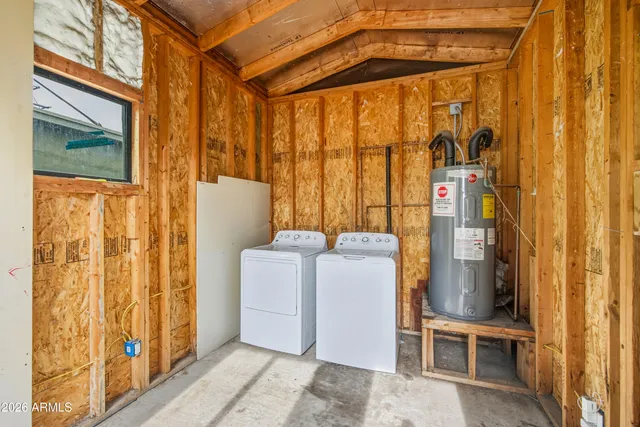 a room with storage and utility