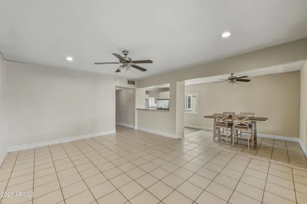 a view of a livingroom with furniture