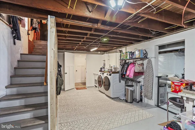 a view of storage and utility room