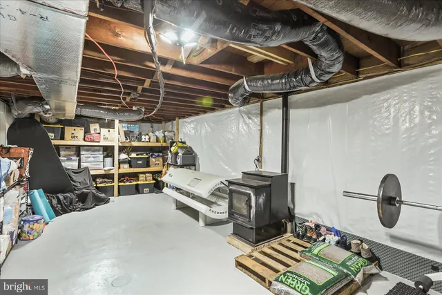 a view of storage and utility room