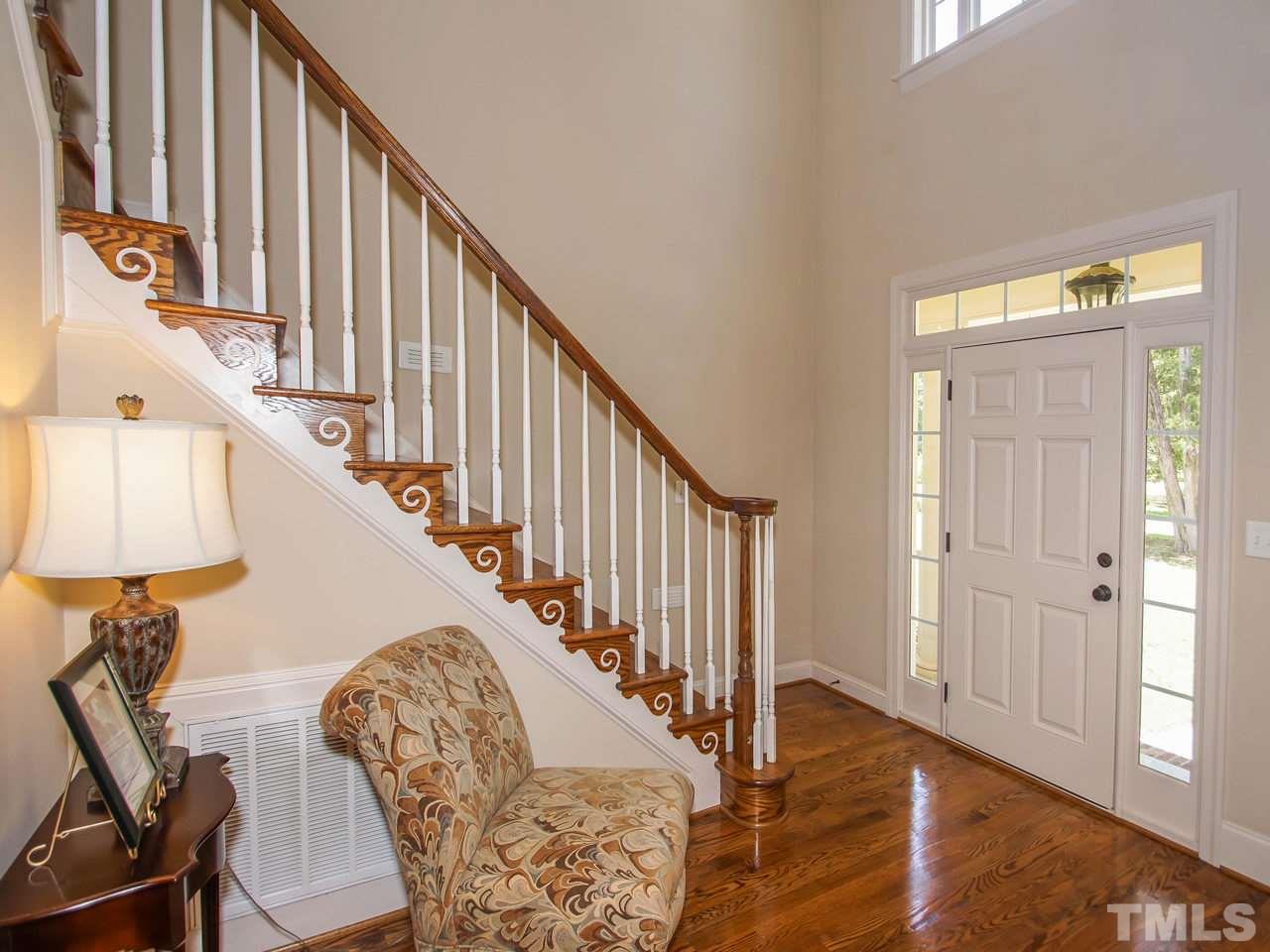 10001 Fanny Brown Road Raleigh, NC 27603 - Photo 3 of 25 a view of entryway and hall with wooden floor