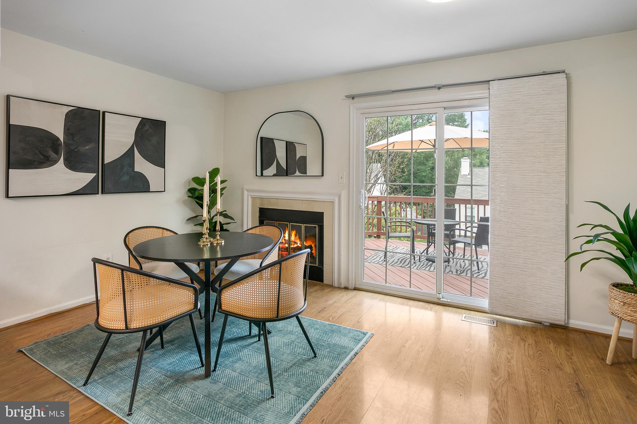 6542 Cypress Point Road Alexandria, VA 22312 - Photo 9 of 31 a view of a livingroom with furniture and a floor to ceiling window
