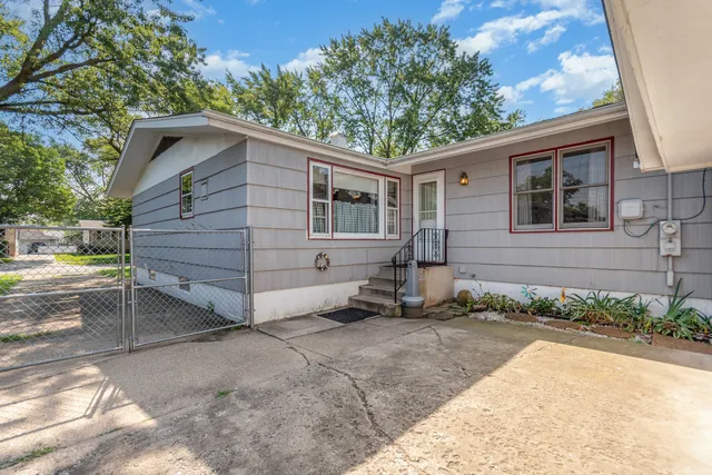 a view of wooden deck