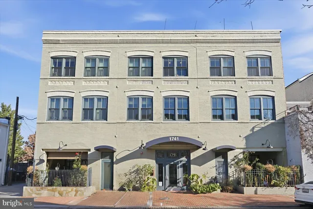 a front view of multiple houses