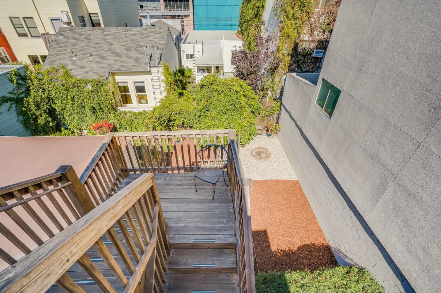 31-33 Boardman Place San Francisco, CA 94103 - Photo 28 of 35 a balcony with wooden floor outdoor seating and yard in the back