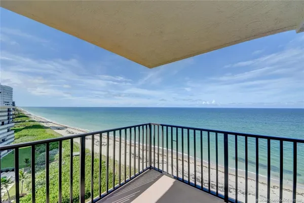 a view of a balcony
