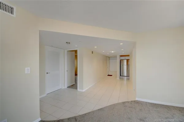 a view of an empty room