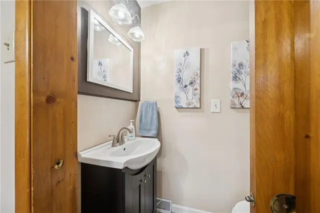 a bedroom with a bed and a closet