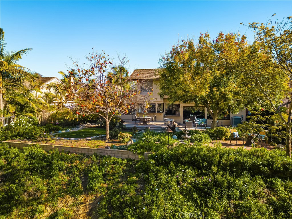 2927 Treeview Place Fullerton, CA 92835 - Photo 5 of 62 a backyard of a house with lots of green space and fountain