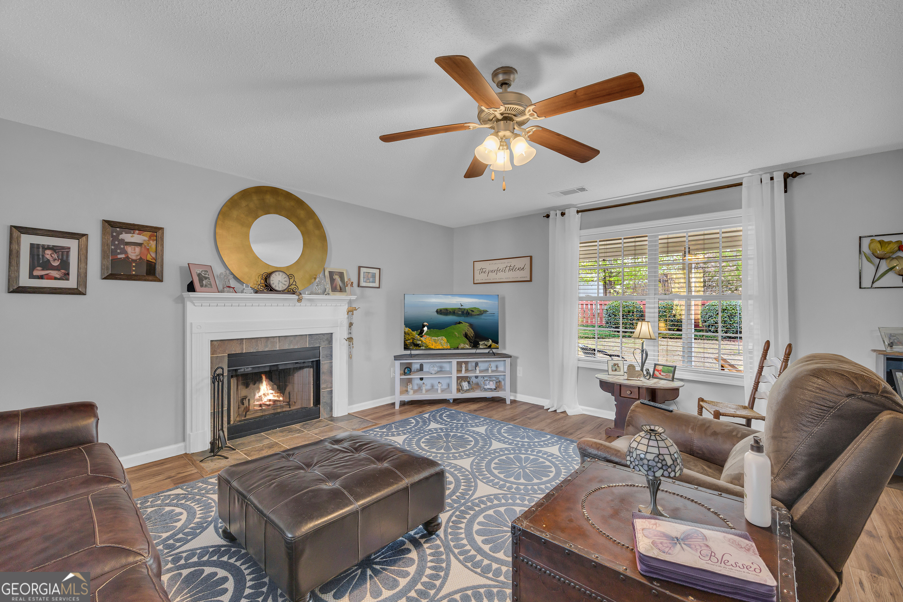 259 Watson Drive Hull, GA 30646 - Photo 20 of 47 a living room with furniture and a fireplace