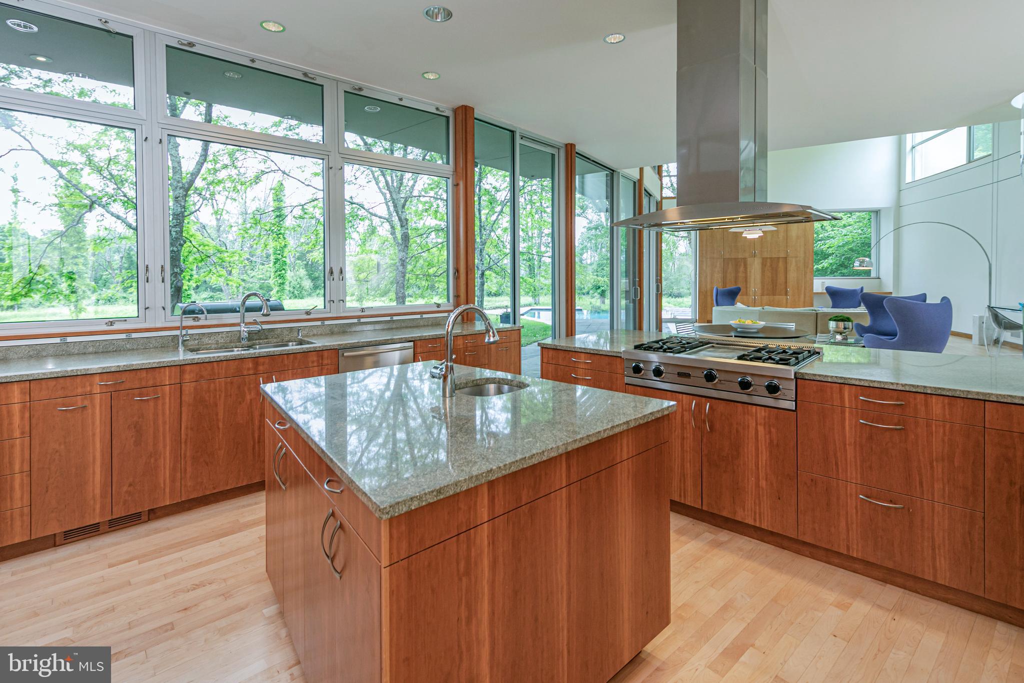4750 Province Line Road Princeton, NJ 08540 - Photo 17 of 50 a kitchen with stainless steel appliances granite countertop a stove a sink and a microwave