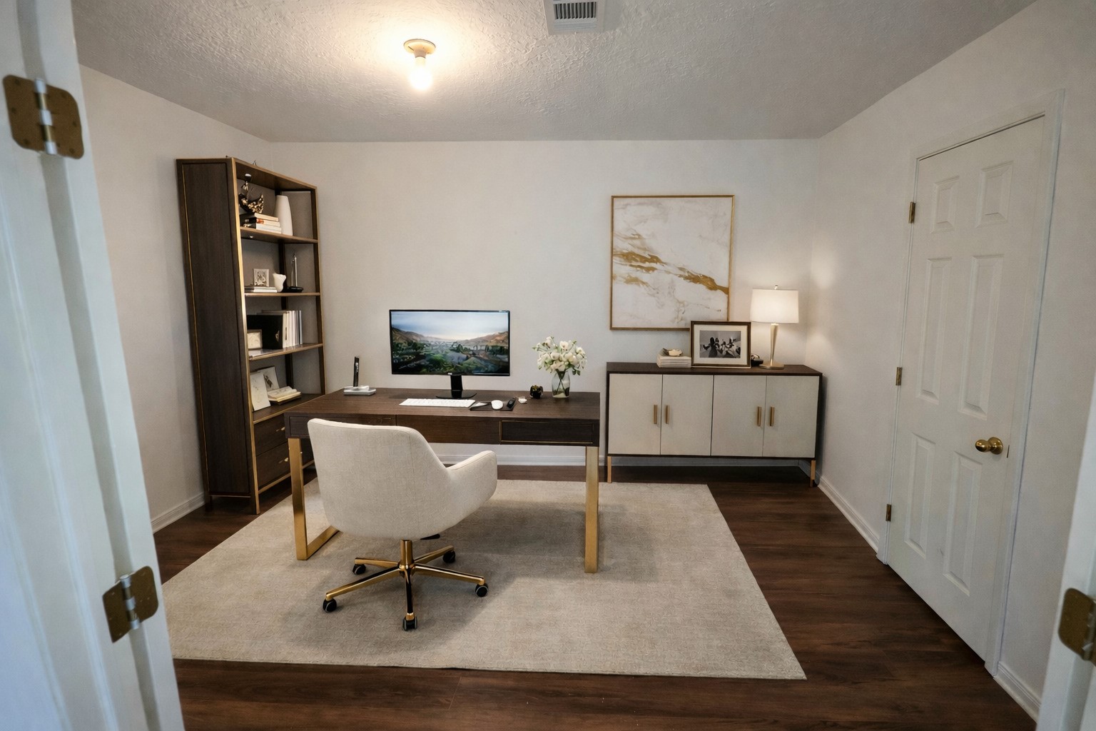 418 Texas Street Tomball, TX 77375 - Photo 19 of 23 This space features a Flex Space. Please note that this image has been enhanced and edited with AI to add furniture and other items. Image does not represent actual property as is.